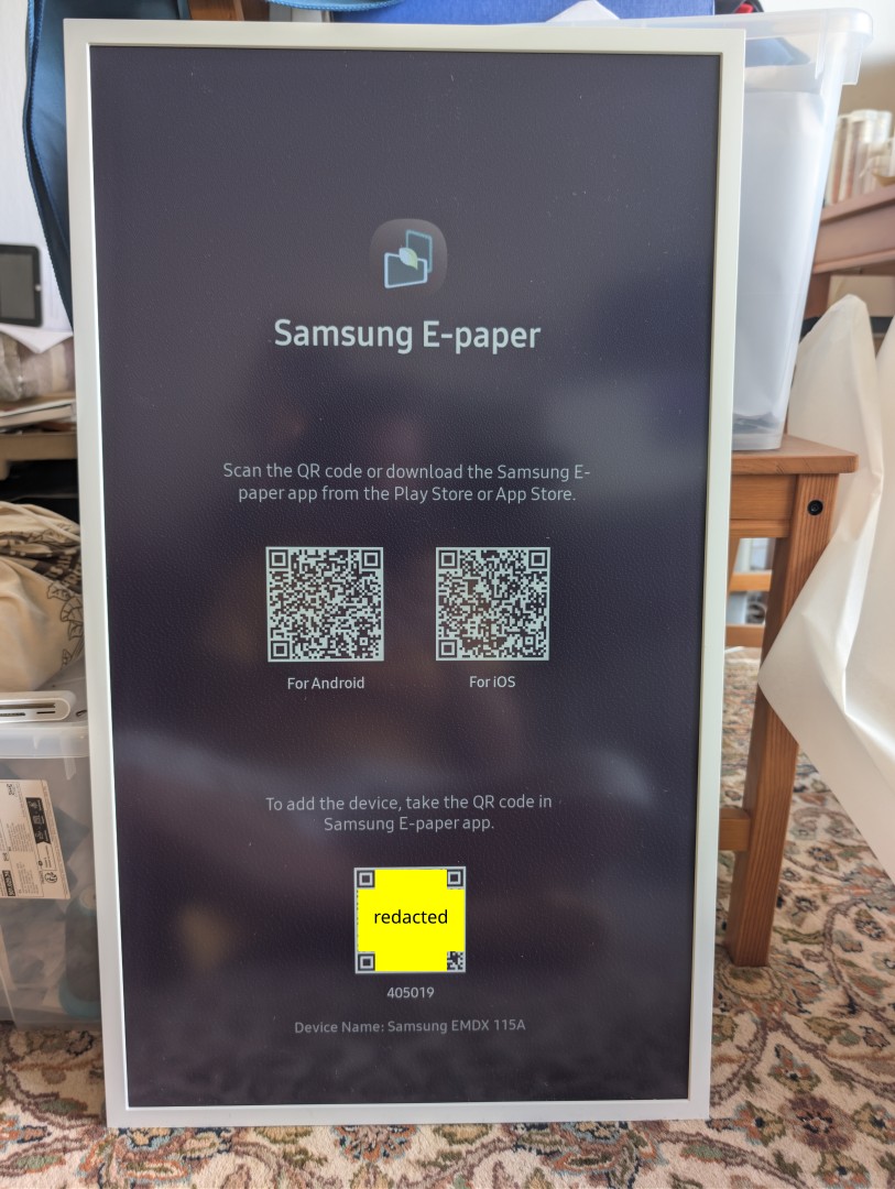 QR code connection information