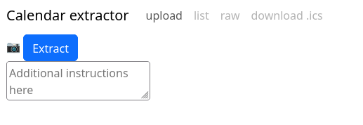 Upload form